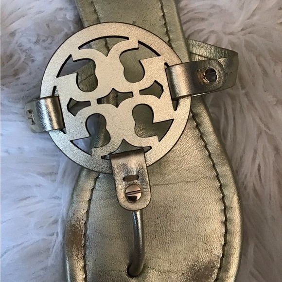 Tory Burch Miller Soft Metallic Sandals - Picture 7 of 7
